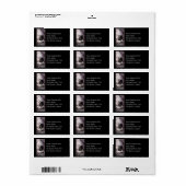 Vintage Theatralik Adressaufkleber (Vorne)