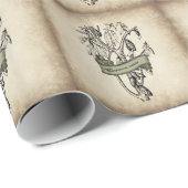 Vintage Theobroma-Kakao-rohe Schokolade Geschenkpapier (Rolleneckpunkt)