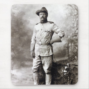 Vintage Theodore Roosevelt Rough Riders Mousepad