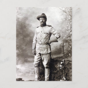 Vintage Theodore Roosevelt Rough Riders Postkarte
