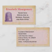 Vintage Thimble Seamstress Zulieferkarten Visitenkarte (Vorne/Hinten)