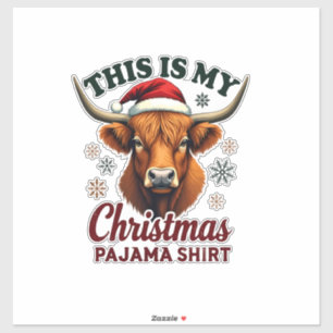 Vintage This Is My Christmas Schlafanzug Shirt Hig Aufkleber