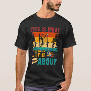 Vintage This Is What Life Volleyball-Spieler Kinde T-Shirt