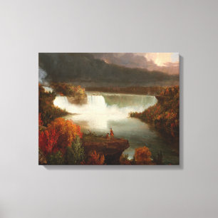 Vintage Thomas Cole Entfernte Ansicht der Niagara Leinwanddruck