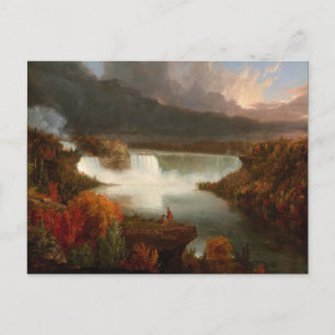 Vintage Thomas Cole Entfernte Ansicht der Niagara Postkarte