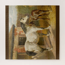 Vintage Thoroughbred-Stute und Fohlen