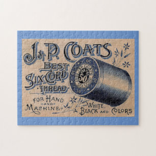 Vintage Thread-Anzeige Puzzle