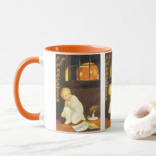 Vintage Thrilling Halloween von Ellen Clapsaddle Tasse