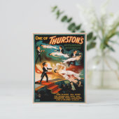Vintage Thurston Magic Poster Postkarte (Stehend Vorderseite)