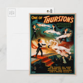 Vintage Thurston Magic Poster Postkarte (Vorne/Hinten)