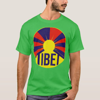 Vintage Tibet-Flagge Touristen-Souvenir T-Shirt