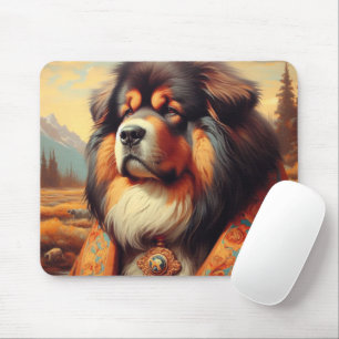 Vintage tibetische Mastiff-Hundeschminke Mousepad