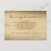 Vintage Ticket Hochzeit alten nautischen Empfang K Begleitkarte (Rückseite)