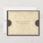 Vintage-Ticket Save-the-Date Save The Date (Rückseite)