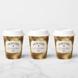 Vintage Ticketbridal Pappbecher