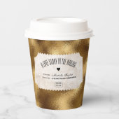 Vintage Ticketbridal Pappbecher (Vorderseite)