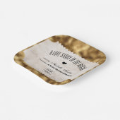 Vintage Ticketbridal Pappteller (Gewinkelt)