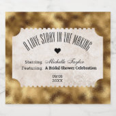 Vintage Ticketbridal Schaumweinetikett (Einzelnes Label)