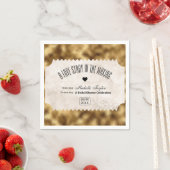 Vintage Ticketbridal Serviette (Beispiel)