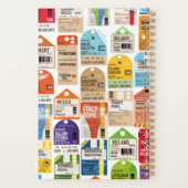 Vintage-Ticketmuster. Gepäckanhänger Planer (Rückseite)