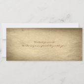 Vintage Tickets für den Boarding Save the Date (Rückseite)