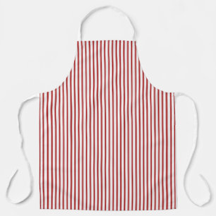 Vintage-Ticking-Streifenmuster Rot-Weiß-Bäcker Schürze