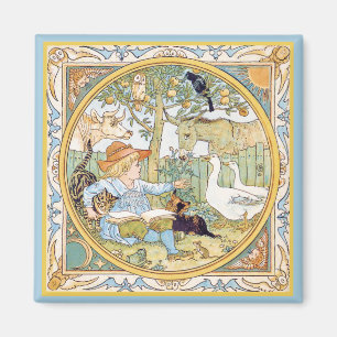 Vintage-Tier-Magnet Magnet