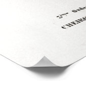 Vintage Tierdarstellung eines Plecotus Poster (Ecke)