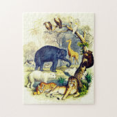Vintage Tierdarstellung von Oliver Goldsmith Puzzle (Vertikal)