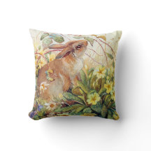 vintage Tiere englische Landschaft Kissen