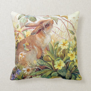 vintage Tiere englische Landschaft Kissen