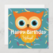 Vintage Tiere Geburtstag niedliche Flachkarte (Vorne/Hinten)