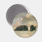Vintage Tiere, Grizzly Bars von Albert Bierstadt Magnet (Vorderseite/Rückseite)