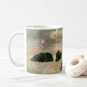 Vintage-Tiere, Grizzlybären von Albert Bierstadt Kaffeetasse