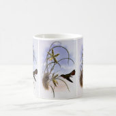 Vintage Tiere, Hummingbird Bird Orchid-Blume Kaffeetasse (Mittel)