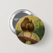 Vintage Tiere, Liebe und romanische Feldmäuse Button (Vorne & Hinten)