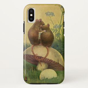 Vintage Tiere, Liebe und romanische Feldmäuse iPhone X Hülle