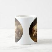 Vintage Tiere, Niedliche Haustiere Hunde Kaffeetasse (Mittel)
