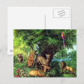 Vintage Tiere Postkarte (Vorne/Hinten)