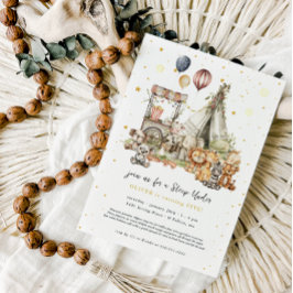 Vintage Tiere | Schlafepover Einladung