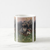 Vintage Tiere, Tabby Cat oder Kätzchen in einer Hä Kaffeetasse (Mittel)