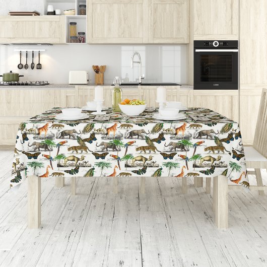 Vintage Tiere von D'Orbigny Tischdecke