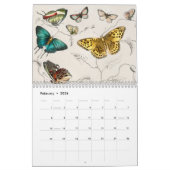 Vintage Tierinsekten Bugs Fish Zoology Kingdom Kalender (Feb 2026)