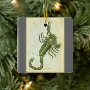 Vintage Tierkreiszeichen, Astrologie Skorpion Ster Keramikornament