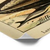 Vintage Tierkunst Französisches Kunstgewerbe Poster (Ecke)