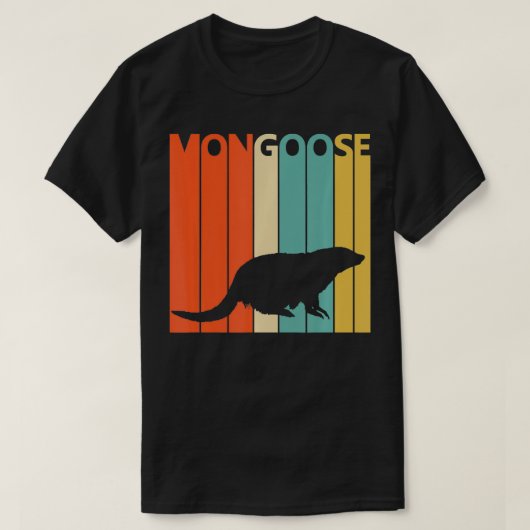 Vintage Tiermongodrucke T-Shirt (Design vorne)