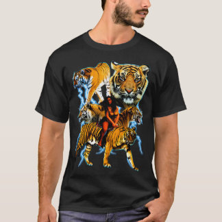 Vintage Tiger 90er y2k Cat Graphic hat Blitz T-Shirt