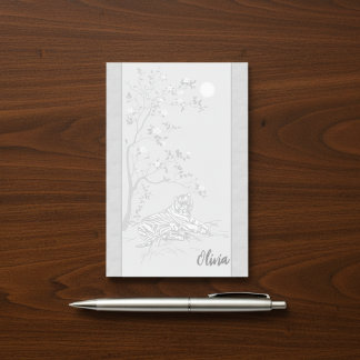 Vintage-Tiger-Art-Post-it-Notizen mit individuelle Post-it Klebezettel