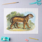 Vintage Tiger-Illustration Seidenpapier (Basteln)