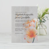 Vintage Tiger-Lilien, die Einladungen Wedding sind (Stehend Vorderseite)